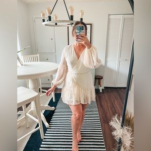 Red Dress Boutique - Ivory Wrap Dress